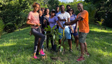 BNECL Staff Embark on Tree Planting and Self-Guided Hike at Coco Hill as Part of Sustainability Initiative | Barbados National Energy Company Ltd.