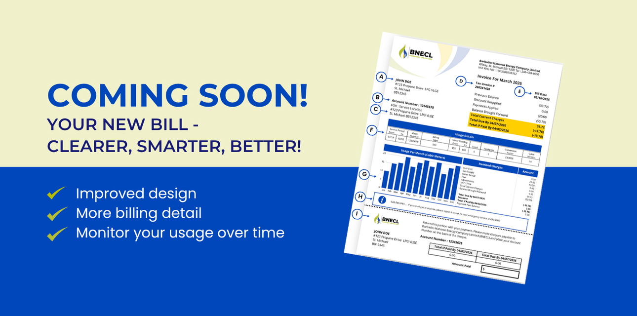 BNECL to Introduce Newly Redesigned Bill | Barbados National Energy Company Ltd.